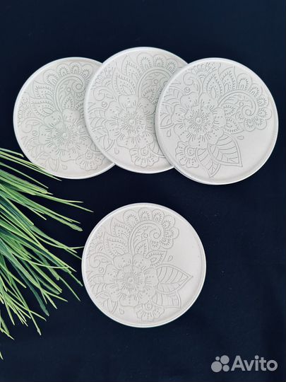 Подставка мандола из гипса, цена за 4 шт