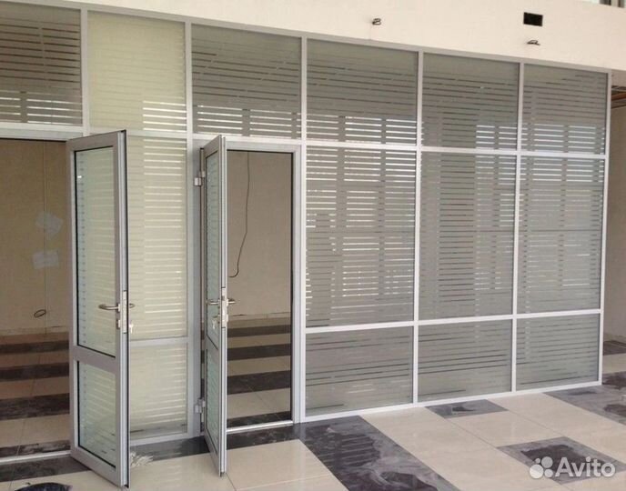 Перегородки алюминиевые офисные и межкомнатные