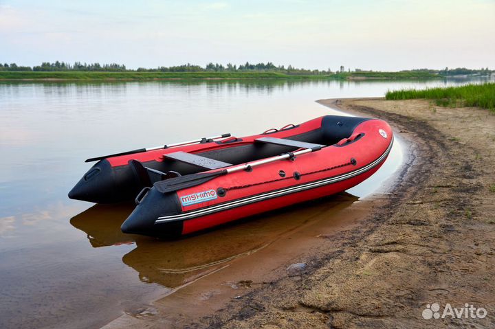 Лодка mishimo lite 400 Красно-черная
