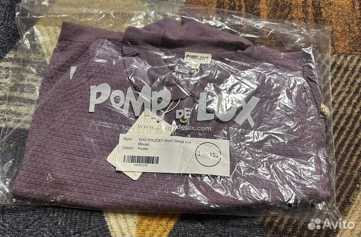 Поло pomp de lux вязаное кофта 146-152 новое