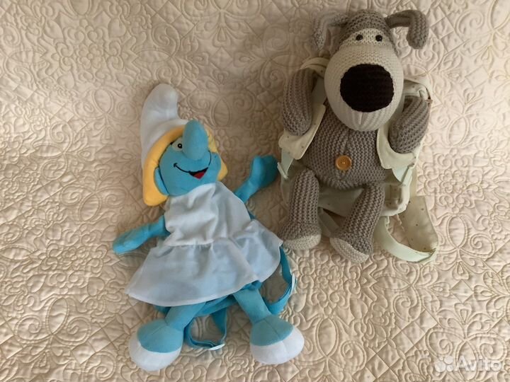 Рюкзачок. Собачка Буффи. Смурфик