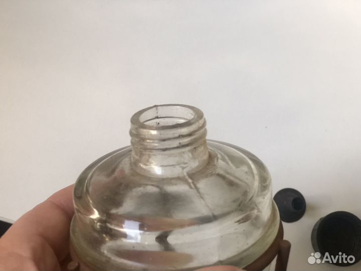 Спиртовка стеклянная старинная