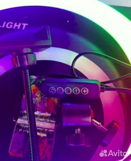 Кольцевая Лампа Цветная RGB