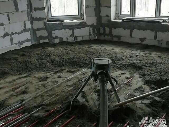 Полусухая стяжка пола Механизированная стяжка пола