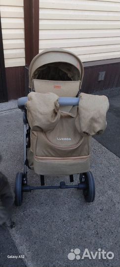 Коляска 2 в 1 luxmom цвет хаки