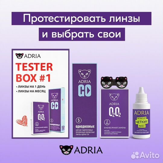 Adria Tester Box Пробный набор линз Адриа