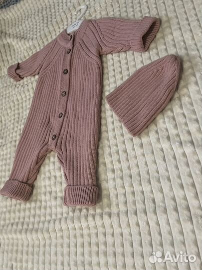 Вязаный комбинезон 62-80