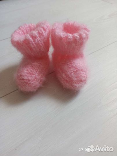 Шерстяные носки детские и пинетки