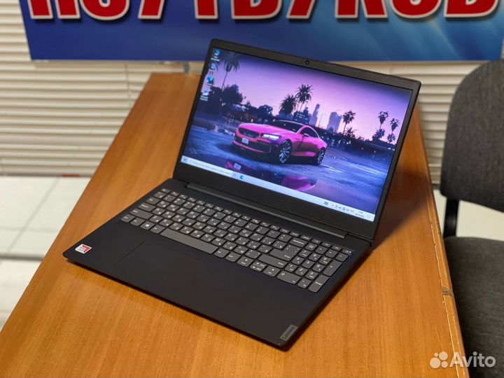 Тонкорамочный ноутбук / как новый / 16gb