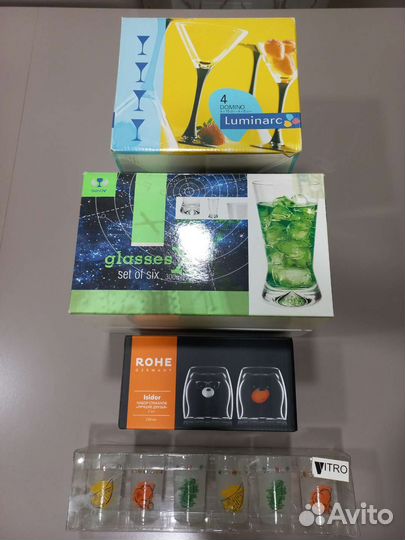 Фужеры, стаканы, стопки