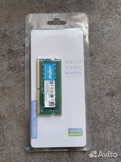 Память для ноутбука sodimm ddr4 crucial 8gb 3200