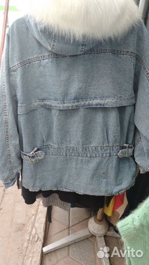 Куртка зимняя женская джинсовая