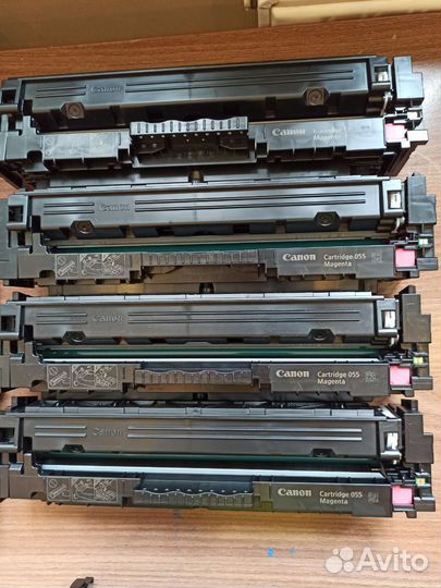 Картридж Canon 055 оригиналы б/у с чипами