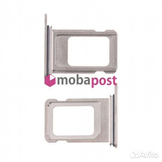 Держатель SIM для iPhone 15 Pro/15 Pro Max (One Sim) Серый