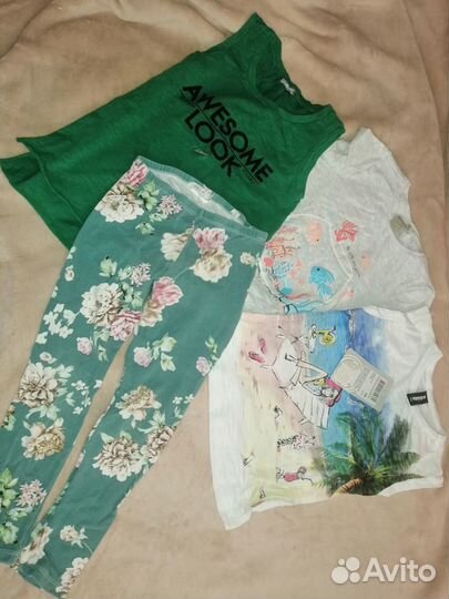 Пакетом летние вещи на 4 года р 104 16 вещей