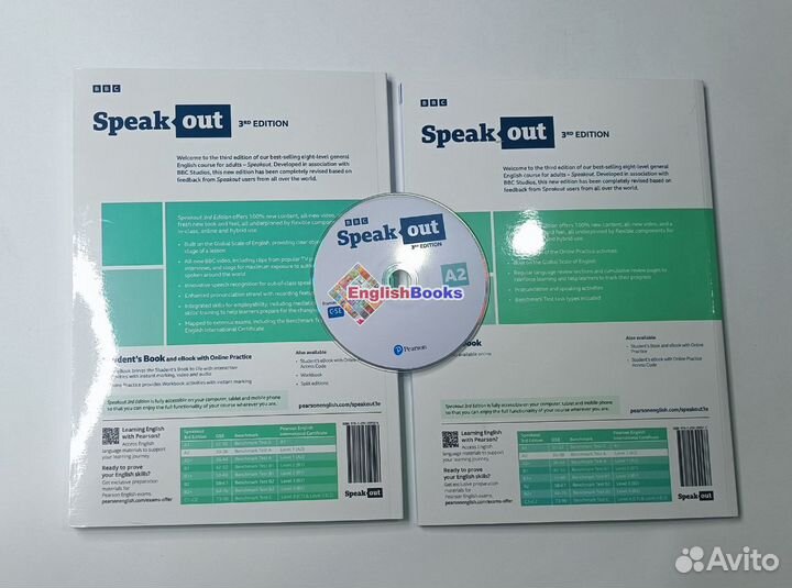 Speakout A2 3rd edition комплект (SB, WB, CD)