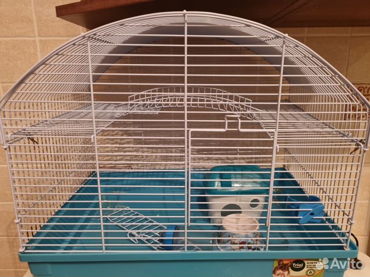 Клетка + шар для хомяка со всем необходимым