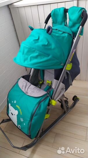 Детские санки коляска ника