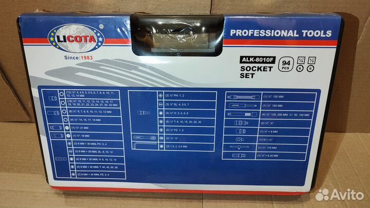 Licota ALK-8010F Набор инструмента 94 предмета