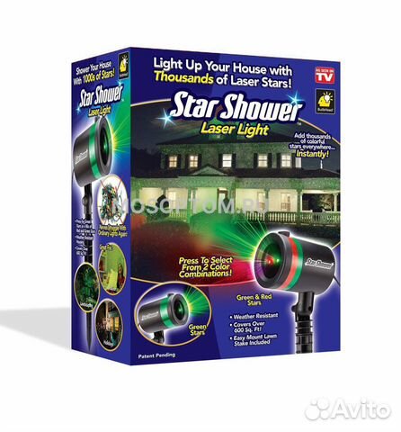 Лазерный проектор unihit Star Shower Laser Light объявление продам