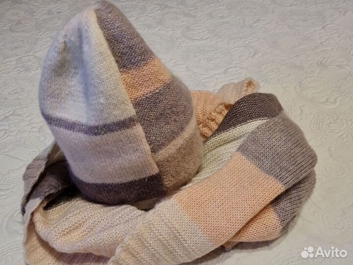Комплект шапка и шарф женский sofiya
