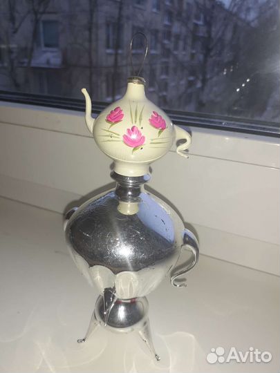 Елочная игруша самовар. СССР