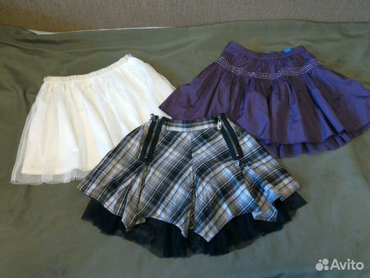 Платья юбки фартук, муфта для девочки 3 - 6 лет