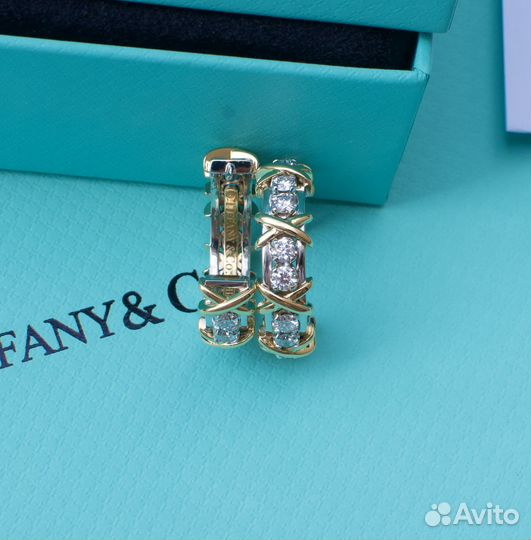 Tiffany Серьги-кольца Twenty Stone Schlumberger
