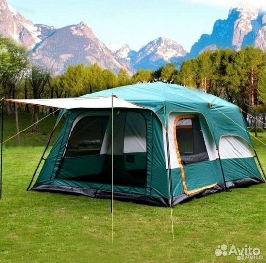 Палатка 10 местная с тамбуром новая