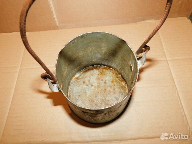 Антикварное красивое ведерко,качественное кустарно