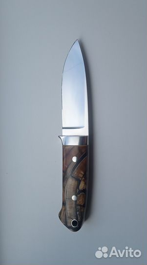 Нож сталь Elmax + стаб. бивень мамонта