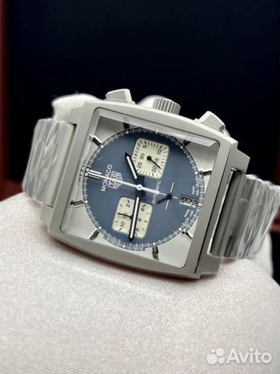 Наручные часы мужские Tag Heuer Monaco серый