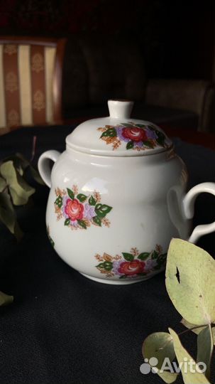 Сахарница фарфор СССР