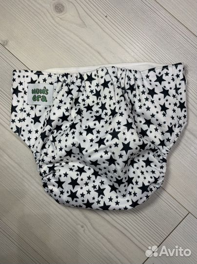 Многоразовый подгузник новый (звезды) + 4 вкладыша