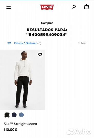 Levi's Premium 514 Straight Оригинал