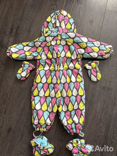 Комбинезон демисезонный 74 80 crokid для девочки