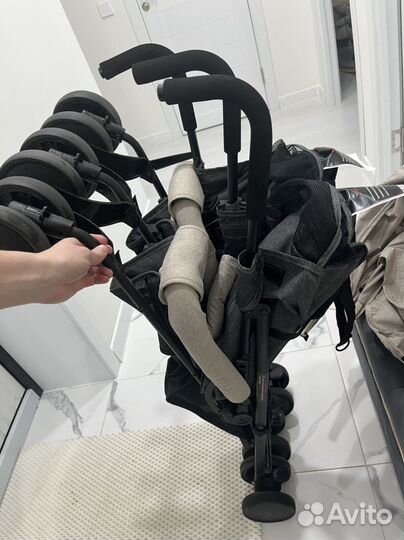 Коляска-трость прогулочная для двойни indigo duet