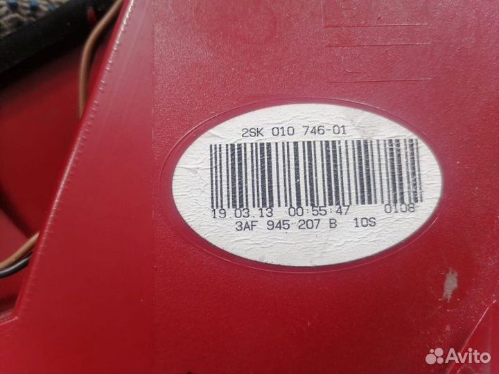 Фонарь задний задний левый Vw Passat B7 alltrack