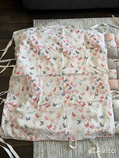 Бортики в детскую кроватку с постельным бельем