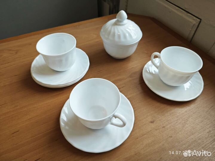 Посуда фарфоровая СССР, тарелки, чашки