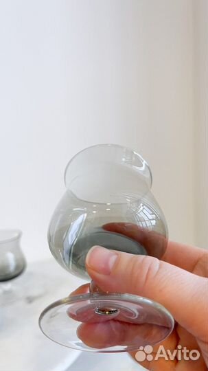 Фужеры Катенька цветное стекло СССР винтаж