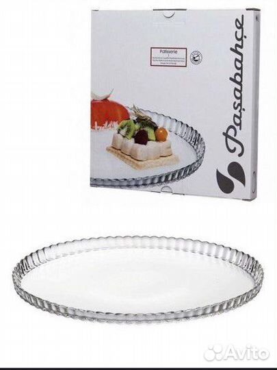 Блюдо Pasabahce, Стекло, диаметр 24 см