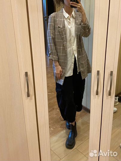 Легкий пиджак в клетку