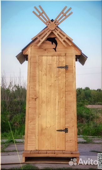 Уличный туалет деревянный GAR203