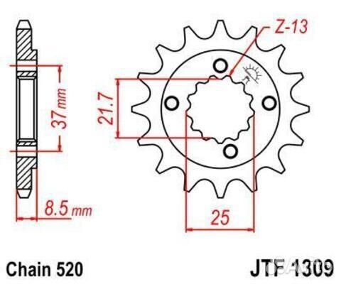Звезда ведущая JTF1309 13