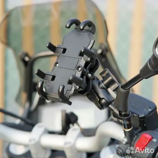 Держатель телефона на руль мотоцикла с амортизатор