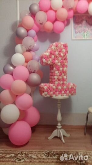 Объемная цифра 1,единичка на годик