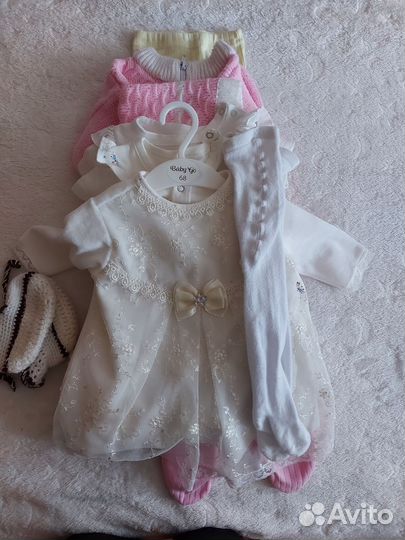 Вещи пакетом на девочку 68