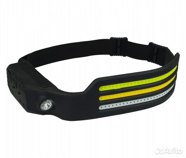 Фонарь налобный с датчиком движения арт W689-3