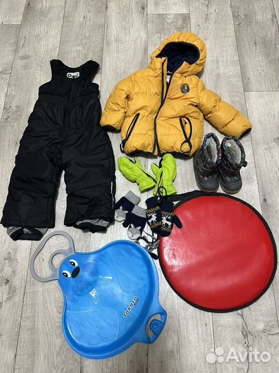 Зимний комбинез куртка демисезонняя вещи 86-92